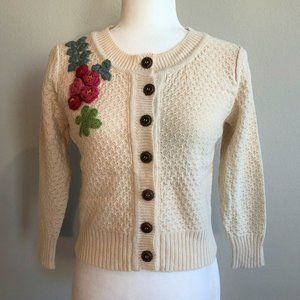 SALE!!!!!!! NWT Button Down Cardigan with Flower